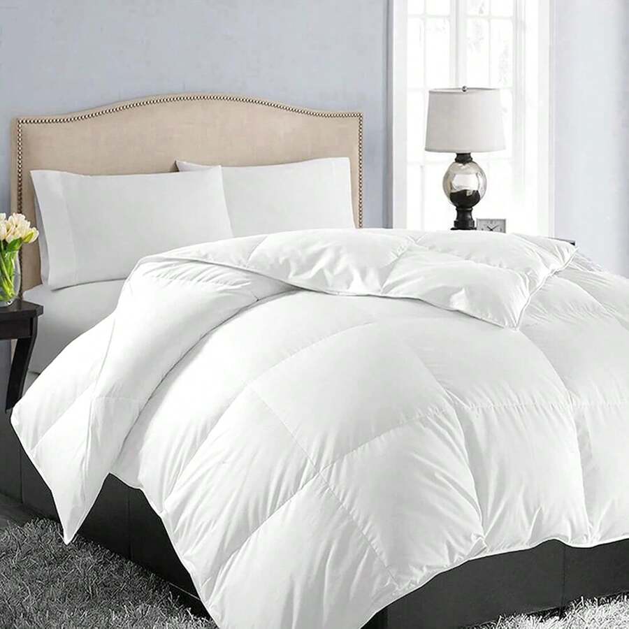 EASELAND, edredón de tamaño <<» con relleno sintético similar al plumón, color blanco, 88 x 88 pulgadas. - 1 edredón de plumas blanco 205*233cm - Ver 1