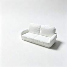 2-Seater Sofa Miniature Model, Size 3.53inch*1.9inch*1.62inch, Christmas Theme Moss Miniature Landscape Building Accessory - A - View 6