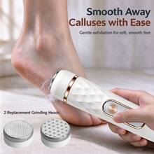 Electric Foot Callus Remover, Rechargeable Foot Care Tool With Replaceable Grinding Heads, Portable Dead Skin And Hard Callus Remover, Suitable For Dry Cracked Heels Home Use - A - View 3