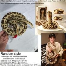1pc Cute Plush Snake Doll, Realistic Python Plush, Soft Animal Shape Creative, Suitable For Home Party Decoration, Soft Fluffy Plush Doll, Plush Pillow, Perfect Gift For Girls, Birthday, Valentine's Day, Home Decor - Multicolor - View 11