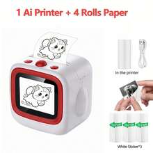 AI Voice Mini Printer, AI Voice Sticker Printer With Preview Screen, Thermal Printer With 6 Art Modes, Perfect For Pictures, Doodles, Study Notes, DIY Crafts & Creative Gifts - Multicolor - View 10