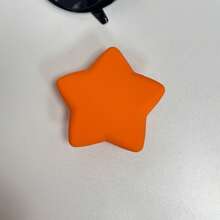 Liquid Silicone 3D Star & Heart Phone Grip Stand, Adhesive Expandable Portable Desktop Stand, Solid Color Minimalist Back Mount Stand, Foldable Multi-Function Phone Stand, Portable Air Cushion Phone Stand, Expandable Desktop Stand Slouchy Stand, Push-Pull Phone Grip Phone Accessory - Star Design - View 18