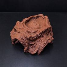 Cueva de escondite multifuncional con forma de raíz de árbol para reptiles, decoración de terrario, con bandeja superior para alimentación y agua, adecuada para reptiles pequeños - A - Ver 12