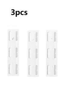 3/6pcs White Power Strip Holder, No-Drill Power Strip Router Wall Mount, Wall-Mounted Socket Power Strip Storage Organizer, Detachable Fixing Bracket, Space-Saving Organizer For Home Office, Practical Hooks, Office Organization, Minimalist Design, Practical Hooks - View 12