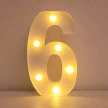 21cm Light Up LED Marquee Number Sign, Warm White Battery‑Operated Digit Light, Tabletop Decor Number Light, 16th 18th 21st 30th 40th 50th Birthday Wedding Proposal Anniversary Christmas Xmas Holiday Party Photo Backdrop Decor Number Night Light - 21CM White - View 26