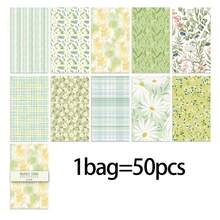 50pcs Vintage Planner Scrapbook Paper, DIY Decorative Background Memo Paper For Journaling, Non-Adhesive Mixed Pattern Material Paper, Ideal For Decorating Planners, Creating Art Projects, Scrapbooks And Junk Journals - Rectangle - View 18