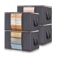 4* Large Anti Dust Clothes Storage Bag Quilt Blanket Storage Sort Home Organizer - View 8