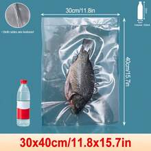 100/500pcs Transparent Embossed Texture Vacuum Sealer Bags, PE Nylon Breathable Food Storage Bags For Home And Commercial Use, Suitable For Meat, Seafood, Grains, Nuts, Dried Fruit, Medicine, Fresh Food Storage In Kitchen - Clear - View 40