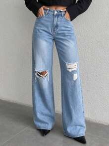 Women Jeans - Blue - View 1