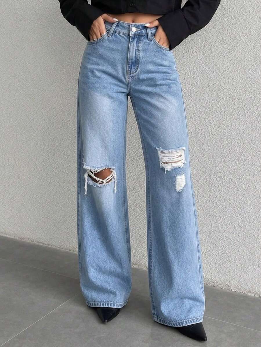 Women Jeans - Blue - View 1