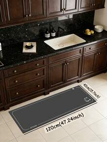 1 Pc Little Bear Pattern Kitchen Mat, 3.5 Mm Soft Rubber That Is Easy To Clean. Suitable For Corridors, Bathrooms, Living Rooms, Outdoor Door Mats, And Toilets. Useable Throughout The Year And For Various Holidays. - Multicolor - View 15