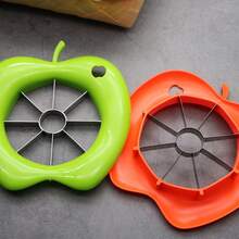1pc Plastic Apple-Shaped Slicer, Creative Stainless Steel Apple Knife - Multicolor - View 2