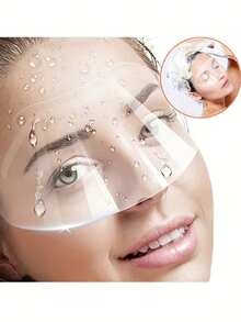 100pcs Transparent Hair Bands, Eye Protection Tools And Face Protection Caps, Shower Caps, Haircutting Caps | Tools To Prevent Hair Loss During Haircutting, Suitable For Hair Salons And Beauty Tools - Multicolor - View 1