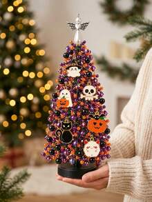 1pc DIY Beaded Christmas Tree Craft Kit,Tabletop Decoration Featuring Colorful Beads And Decorative Pendants.This Handcrafted-Style Seasonal Home Accessory Is Perfect For Party Displays,Craft Projects,Festive Tabletop Decor,Room Styling And Gifting. - Multiple Styles - View 9