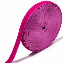 10 Yards 10mm Wide Flocked Ribbon Tie Rope, Suitable For Gift, Fresh Flower Packaging, Holiday, Birthday, Wedding, Party Decoration Flocked Ribbon - Flocked Thin Straps - View 8