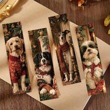 30pcs Christmas Dog Bookmark,Retro Festival, Teacher's Day, Suitable For Readers And Birthday Bookmarks - 1 Set - View 7