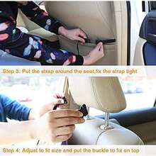 Dog Car Seat Cover For Back Seat, Waterproof Anti-Scratch Pet Car Mat, Foldable Universal Car Backseat Protector For Dogs Cats, Travel Pet Cushion For All Seasons - Black - View 11