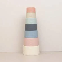 Silicone Number Shape Stacking Cups Toy, Soft Silicone Stacking Toy For Babies, Christmas Halloween Thanksgiving Gift - Multicolor - View 10