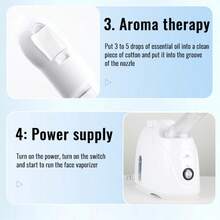 KSKIN Alat Penguap Wajah Portabel untuk Rumah, Semprotan Kabut Kecantikan SPA Nano Facial Steamer - Steker Inggris (220-240V) - View 8