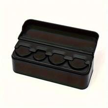 1pc Coin Box Suitable For Car Coin Storage Box Universal Storage Coin Counting Machine Car Truck Accessories Black Plastic Coin Storage Container Box - A - View 13
