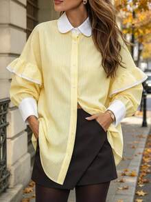 Women Tops - Yellow - View 2