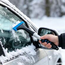 Car Snow Shovel, Aluminum Alloy Multi-Function Ice Scraper, Windshield Snow Brush Cleaner For Vehicle Winter Tool - 01 - View 4