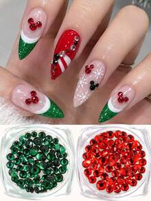 Charm trang trí móng tay 3D Giáng sinh, đá đính móng DIY làm manicure - Nhiều màu - Xem 1