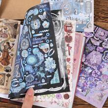 27 Sheets/Book Sticker Set White Ash Prelude Series Fantasy Theme Material Stickers, Notebook Planner Stationery Water Bottle Decoration Stickers, DIY Holiday Birthday Gift - one-size - View 9