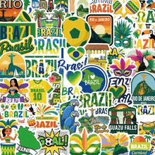 50 miếng nhãn dán Brazil, decal vinyl lễ hội Carnival Brazil hài hước, nhãn dán trang trí cho laptop và bình nước, hoàn hảo cho những người yêu thích sự hài hước - Nhiều màu - Xem 12