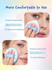 MAANGE 1pc Cushion Puff - Cute Sheep Pattern, Used For Liquid And Cream Makeup, Soft Multifunctional Makeup Cushion Puff Sponge, Reusable/Washable, Cosmetic Accessory, Daily Small Gift - Multicolor - View 5