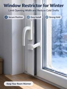 1pc/3pcs/5pcs Window Restrictor, Window Windproof Hook, Window Opening Angle Controller. Universal Limit Buckle For Casement & Sliding Windows. No-Drill Easy Install, Sturdy, Windproof & Anti-Collision, Practical Household Hardware Fitting. - Multicolor - View 3