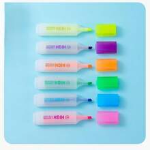 4pcs/6pcs Classic Best-Selling 4-Color/6-Color Highlighter Pens, Marker Pens, Fluorescent Pens, Water-Based, Quick-Drying Ink For School Office Supplies, Journal Decoration, School Office Learning Stationery - Multicolor - View 7