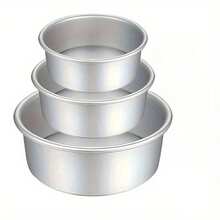 1pc/4pcs Detachable Bottom Aluminum Round Cake Baking Pan - Multi-Size Layer Cake Suitable For Holiday Cakes, Weddings, Parties, Mother's Day, Valentine's Day And Other Occasions - Multicolor - View 16