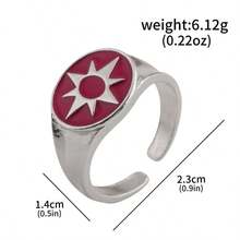1pc-Lantern Corps Ring Set-Lantern Corps 9Pcs Enamel Ring Set-Adjustable Open Band Colorful Symbol Cosplay Finger Rings-Green Lantern-G.L-Comic Collection Jewelry-Toys-Christmas Decrotions-Christmas Gifts-Anime Figures - Multicolor - View 8