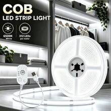 Acosh Neon Lampu Bawah Kabinet OFFICE 3000K, 320 LED/M, 5V USB Powered, Sensor Gerak, Dapat Dipotong, Perekat Mandiri, Fleksibel, Cocok untuk Kabinet, Lemari Pakaian, dan Kantor - Putih - View 2