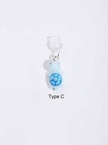 1pc Mini Turtle Design Dust Plug, DIY Hanging Pendant Charm Compatible With Iphone Charging Port, Type-C Charging Port Dust Stopper - Multicolor - View 11