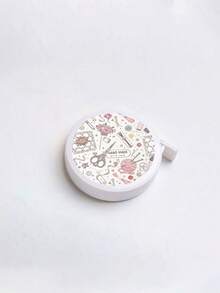 Vintage Floral Print Retractable Tape Measure, Sewing Tool, Cozy Handmade Tool Retractable Tape Measure, Mini Portable Soft Leather Tape Measure, Measuring Length 150cm/60in, Suitable For Home, Tailoring, Sewing, Office, Family And Study - Multicolor - View 12