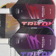 匹克球拍 SYPIK TRITON 5 PRO ULTIMATE，T700 碳纖維表面，USAPA 認證，16mm 聚丙烯蜂巢芯，增強抓地力與旋轉性能，適合初學者 - 紅色 - 查看 7