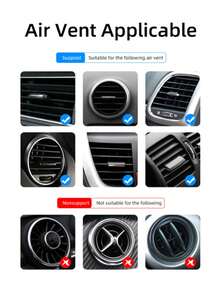 1pc Magnetic Phone Holder Car Air Vent Magnetic Mount Car Navigation Magnetic Clip Holder - A - View 7