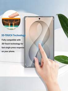 2 Packs [2026 New] 9H Tempered Glass Screen Protector ForSamsung Galaxy Z Fold 8 5G/Z Fold 7/Z Fold 6/Z Flip 8/Z /Z Flip 6 – Bubble Free, HD Clear, High Transparency, Anti-Scratch, Easy Install, Case Friendly, Essential Accessory - Clear - View 3