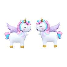 Standing Unicorn Shaped Balloon Set, Children's Birthday Party Celebration Decoration, Holiday Party Atmosphere Decoration - Q-version Unicorn - View 8