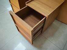 Wooden Nightstand Oak 38 * 48 * 50 Cm With Drawers For Bedroom - Oak - View 2