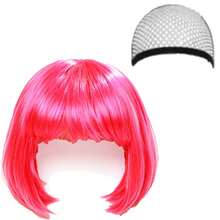 1/2Pcs Multi-Color Optional Short Bangs Bobo Wig For Women Versatile Hair Wig Daily Party Hairpiece For 80s Party Music Festival Cosplay Halloween - Multicolor - View 48