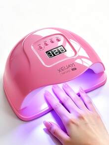 XEIJAYI 1件裝 龍果色 UV LED 美甲燈 24顆燈珠 專業美甲烘乾燈 凝膠指甲油燈 4段定時設定 - 玫紅色 - 查看 2