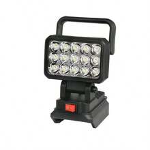 LED Work Light, Compatible With 18V Lithium Battery (Battery Not Included). LED Spotlight-15-LED Handheld Work Light With Adjustable Bracket, Portable Handheld/Hanging Emergency Light, IP44 Portable Lighting, Suitable For Outdoor Use Such - Construction Site Light - View 11