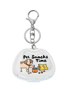 Cute Pet Print Mini Pet Snack Storage Box With Keychain, Mini Small-Capacity Transparent Visible Storage Box With Pet-Themed Print,Sealed Storage Box For Dog Snacks,Sealed Container,Small Gift For Pet Owners,Practical Small Storage Box For Pet Owners - Multi-color - View 10