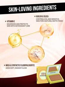 Misslyn Makeup POWERLAB 1Pc SHAPING STUDIO Bronzing & Contouring Powder, Matte Ultra-Fine Blendable, Murumuru Butter Nourishing Natural Glow, Face Shaping Cheek/Contour, Daily/Travel/Summer, Y2K/Soft Glam/Beach, Contour Powder - Nomor 104 - View 4