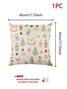 Pink Christmas Nutcracker Ballerina Table Runner, Cute Fairy Tale Mouse Rocking Horse Christmas Tree Table Decor, Winter Holiday Party Long Tablecloth For Home Kitchen Decoration - Multicolor - View 9