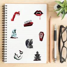 SCXXBSW 50pcs Dark Vampire Stickers, Cute Cartoon Stcikers For DIY Purposes Such As Skateboarding Mobile Phones - C - View 7