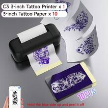 ORICO C3 Professional Inkless Tattoo Stencil Printer, Mini Thermal Portable Tattoo Printer, Suitable For 3-Inch Tattoo Designs, A Quick Design Tool For Tattoo Artists! Usb Rechargeable - C3 - View 13